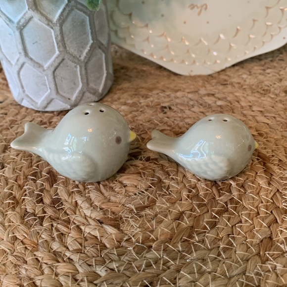 Kate Aspen, birds salt and pepper ceramic shaker set, NIB - Picture 4 of 10